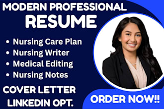 write a professional nursing resume