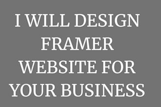 design and build a modern framer website
