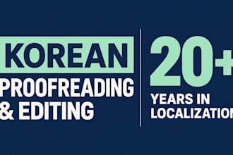 proofread and edit your ai translated korean content