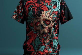 make custom streetwear and t shirt graphics creative artwork