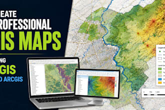 create professional gis maps using qgis and arcgis