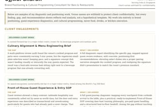 run a brand positioning audit for your restaurant or bar