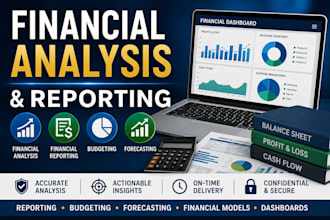 create financial models, excel dashboards and finance