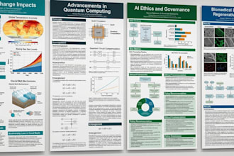 design a professional academic research poster for conference