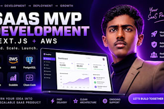 build a nextjs saas mvp with AWS and postgresql
