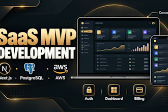 build a nextjs saas mvp with AWS and postgresql