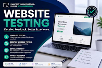 test your website and provide detailed feedback
