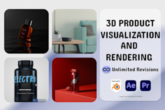 do supplement rendering and 3d product visualization
