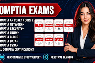 assist you comptia a, sec, network, cysa and all certifications