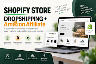 build an automated shopify dropshipping and affiliate ecommerce store