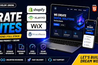 develop shopify, wix, wordpress for ecommerce website design ui and ux