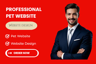 create a responsive pet care and animal healthcare website