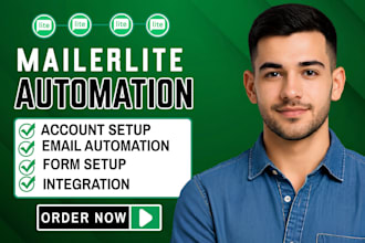 setup mailerlite account, newsletter, design email template automation expert