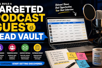 build a targeted podcast guest lead vault for your niche