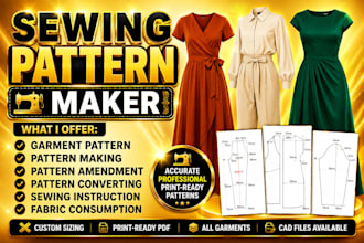 create sewing pattern maker for custom sewing patterns and garment grading pdf