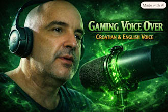 record croatian or english voiceovers for video games