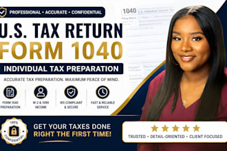 prepare and file your US individual tax return form 1040