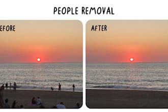 remove people from a landscape