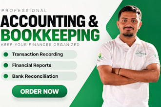 do bookkeeping, bank reconciliation, and financial reporting