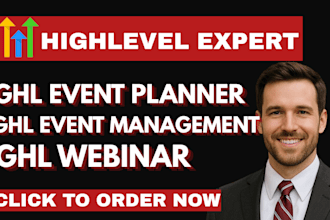 gohighlevel event website ghl event planner ghl event booking ghl webinar funne