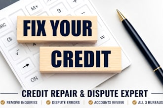 fix credit repair remove inquiries dispute latter, loan across all three bureaus
