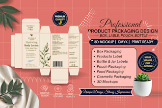 design professional box packaging and product packaging