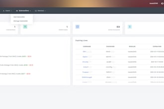install and configure a professional reseller server panel with user management