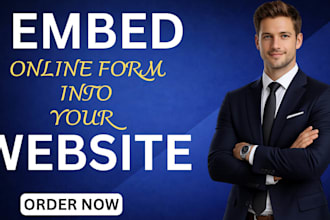 embed jotform, typeform or google forms on wordpress or wix website