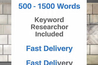 write SEO blog posts for tile store and flooring website