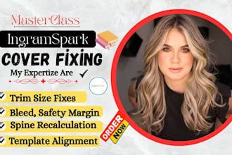 fix ingramspark rejected cover, bleed, barcode, and spine width