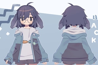 make, rig, and convert vrchat avatar, vrm vtuber model, vroid, gmod, mmd, warudo