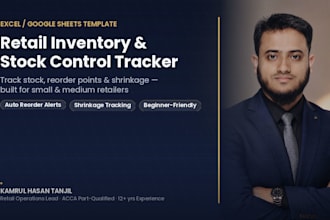 create a retail inventory and stock control tracker in excel