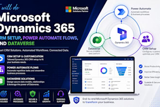 do microsoft dynamics 365 CRM setup, power automate flows, and dataverse