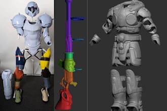 design custom 3d printable cosplay armor wearable headpiece 3d prop, anime, game