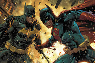 design an amazing superhero pop art