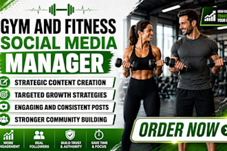 manage  social media marketing for your gym or fitness studio