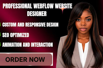design and develop a responsive webflow website