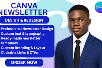 do canva newsletter design
