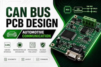design can bus communication pcb for automotive applications