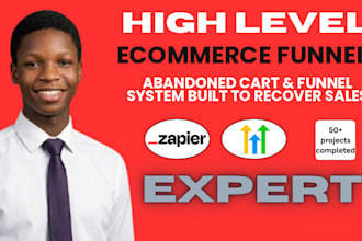 build go high level ecommerce funnel ghl abandoned cart gohighlevel automation