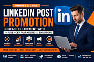 promote linkedin post to increase engagement with influencer marketing shoutout