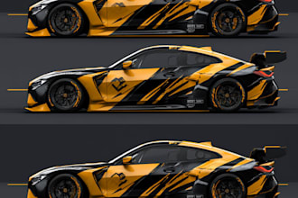 design professional custom car wraps with creative graphics