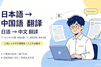 do translation from japanese to chinese for business and technical documents
