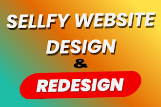 do sellfy website design redesign website install theme