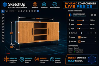 create sketchup dynamic components and automation