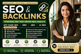 do complete website local SEO aeo GEO offpage backlinks building