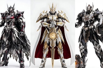 create 3d cosplay armor, helmet, 3d mask, cosplay props, printable stl, evafoam