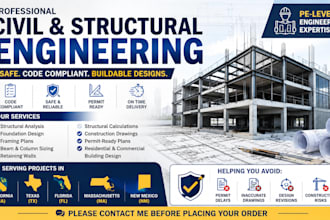 provide architect, civil and structural engineer drawing in texas florida