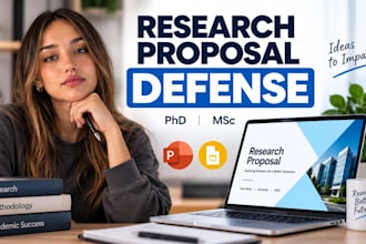 design research proposal defense presentation phd msc academic powerpoint slides