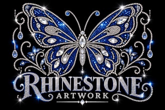 do rhinestone design for you